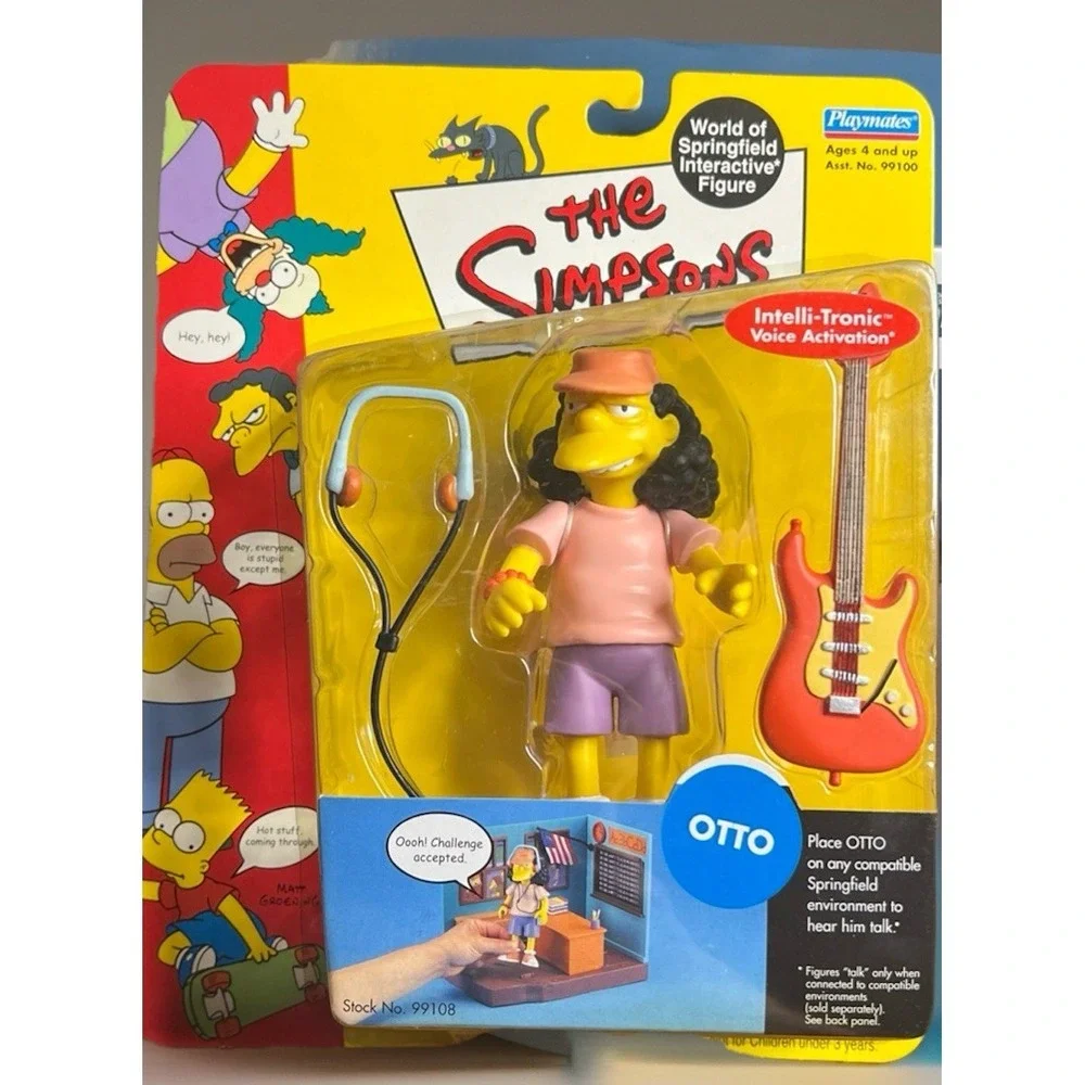 The Simpsons World of Springfield WoS Series 3 Otto Action Figure Playmates 2000